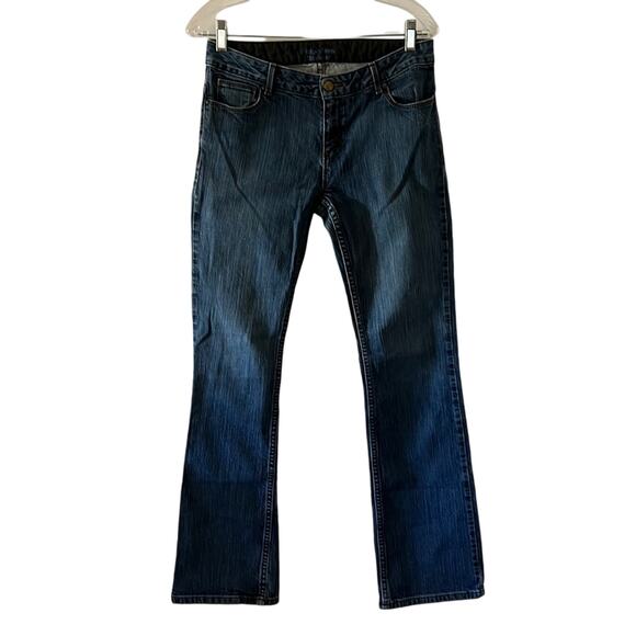Simply Vera Vera Wang Size 6 Blue Stretch Denim Jeans Bootcut Westerncore - Picture 1 of 10